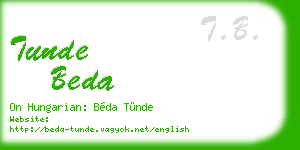 tunde beda business card